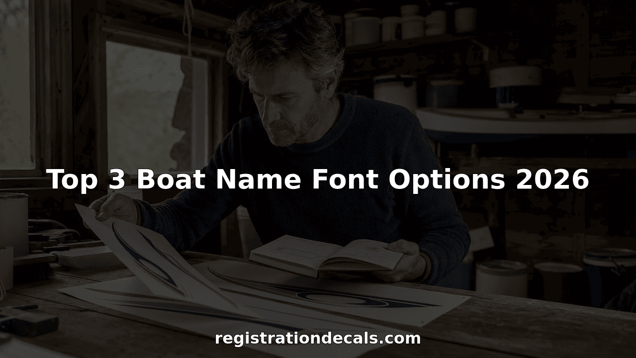 Top 3 Boat Name Font Options 2026