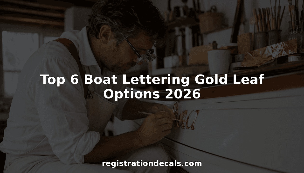 Top 6 Boat Lettering Gold Leaf Options 2026