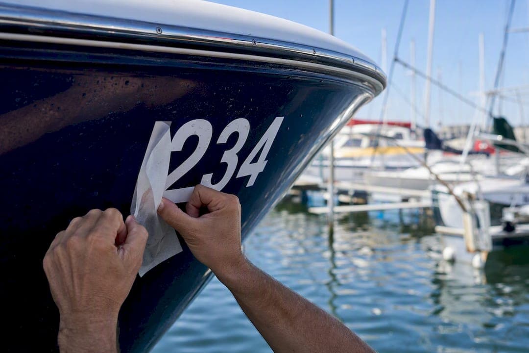 3 Inch Block Letters for U.S. Boat Numbers That Pass Inspection