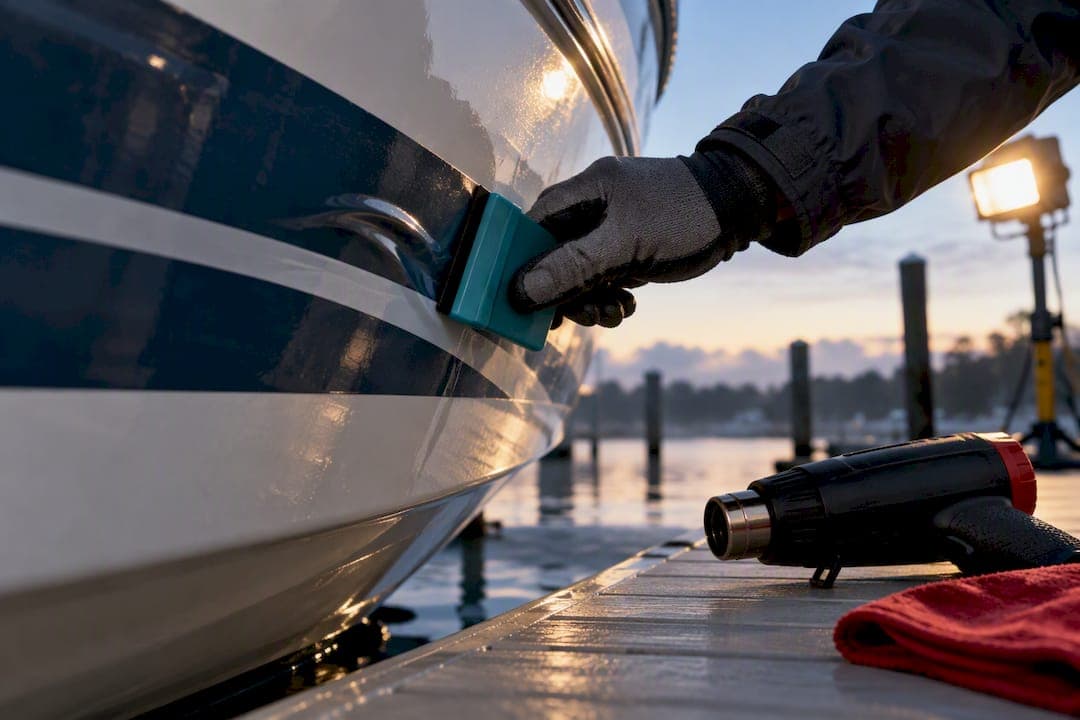 Boat Owners: Fix Decal Bubbles in 24 Hours With Safe Heat & Needle