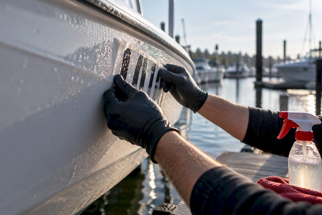 Boat Decals That Stay Put: Soapy Water Method, Max 2 Drops per Liter