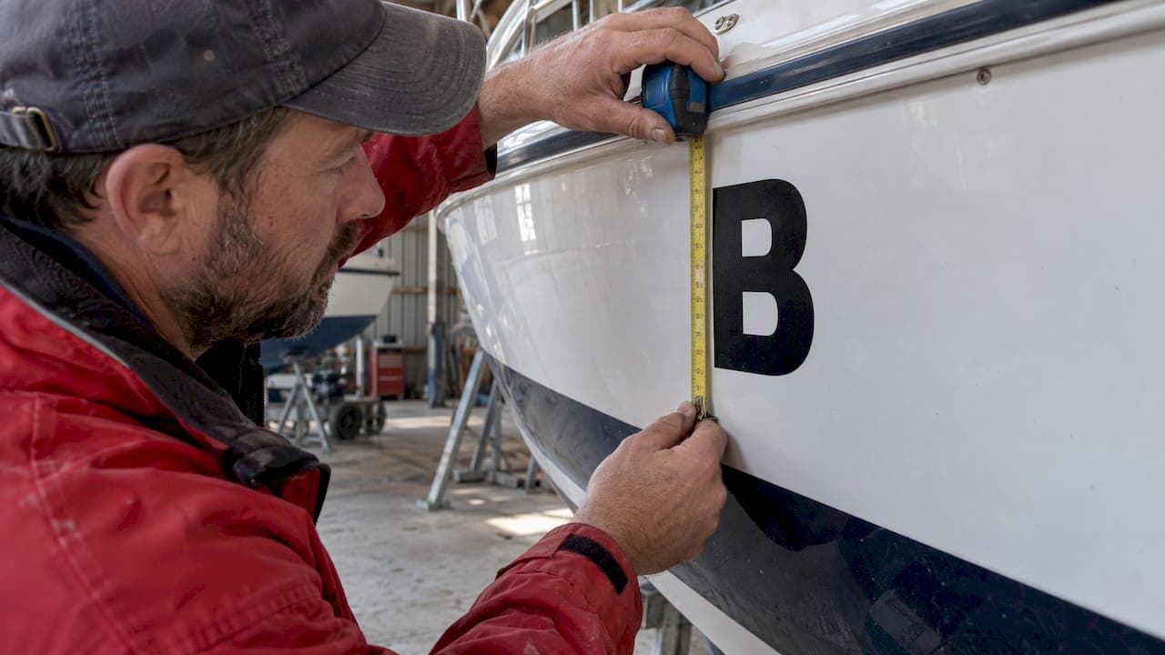 Boat Number Design: Check That Numbers Stand Three Inches Tall